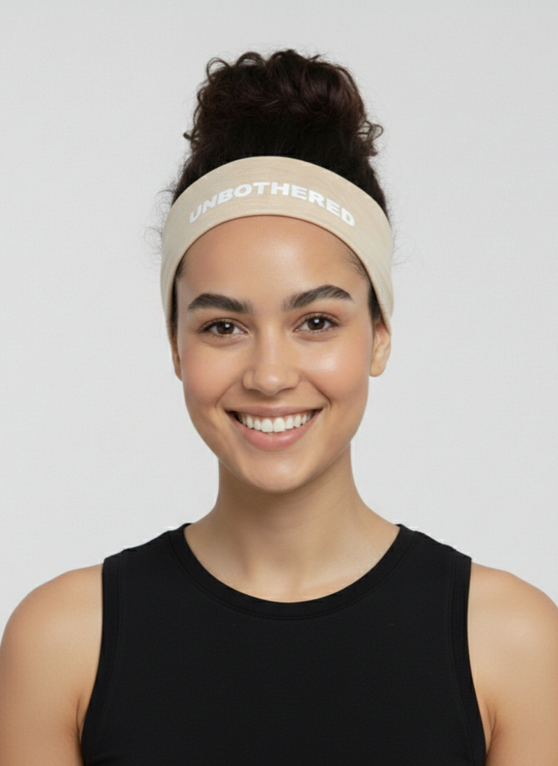 Unbothered Beige Headband