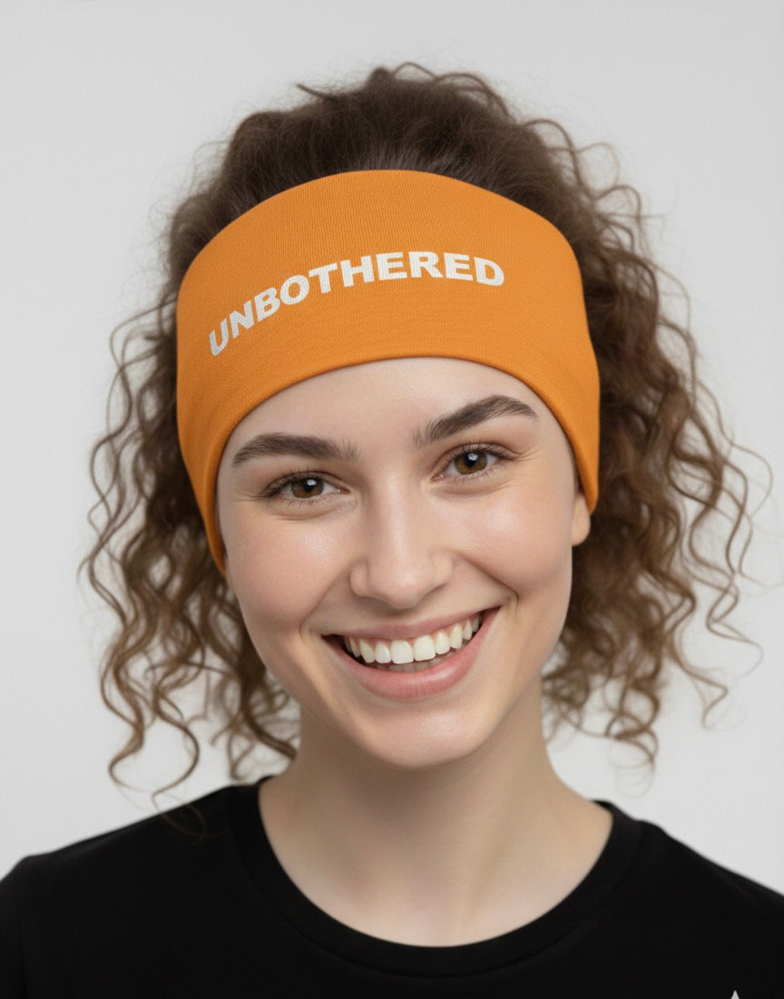 Unbothered Orange Headband