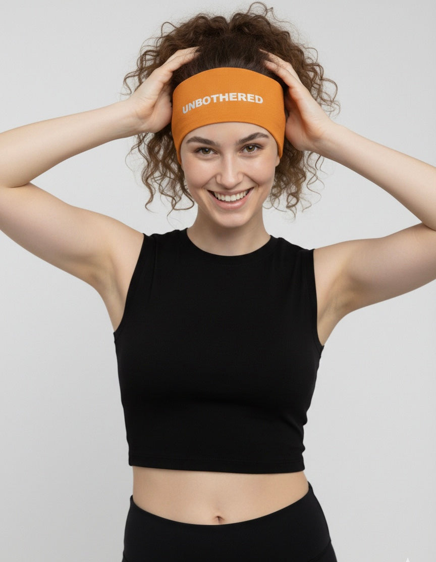 Unbothered Orange Headband