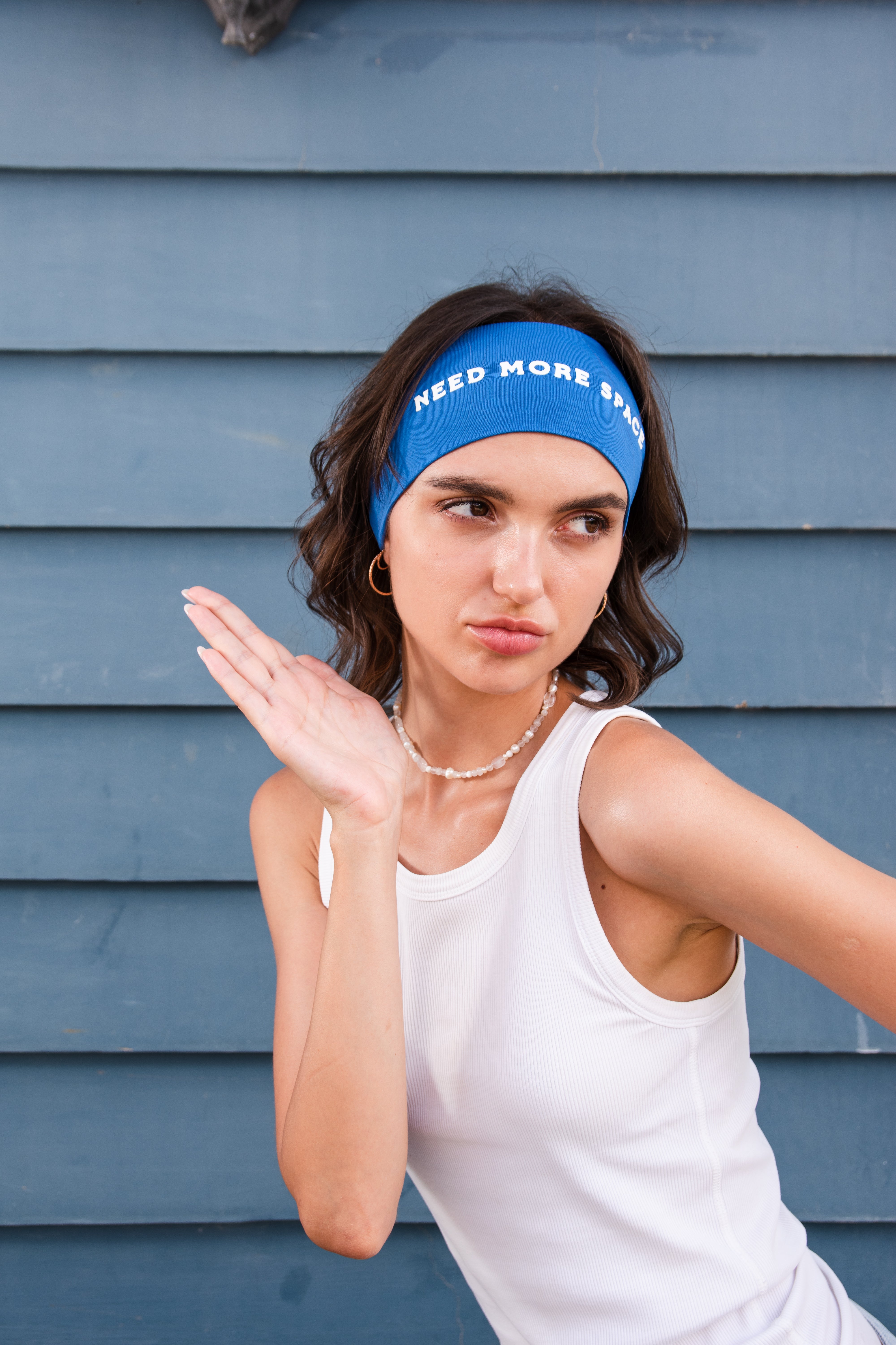 NMS Blue Thick Headband