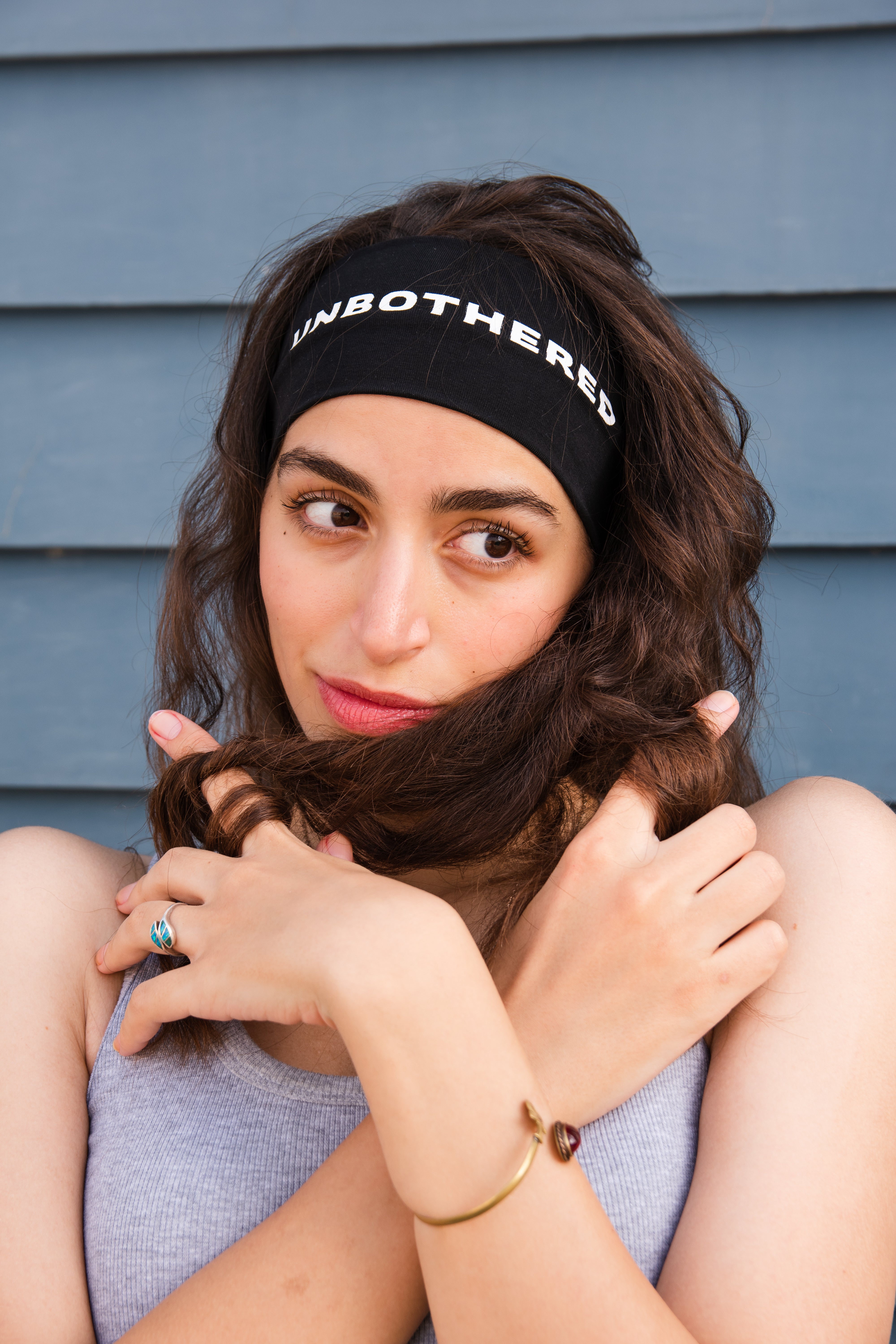 Unbothered Black Headband