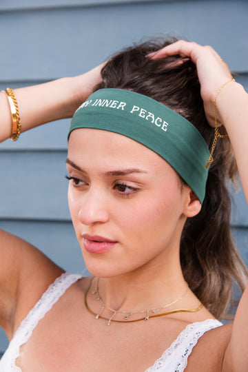 FIP Dark Green Thin Headband