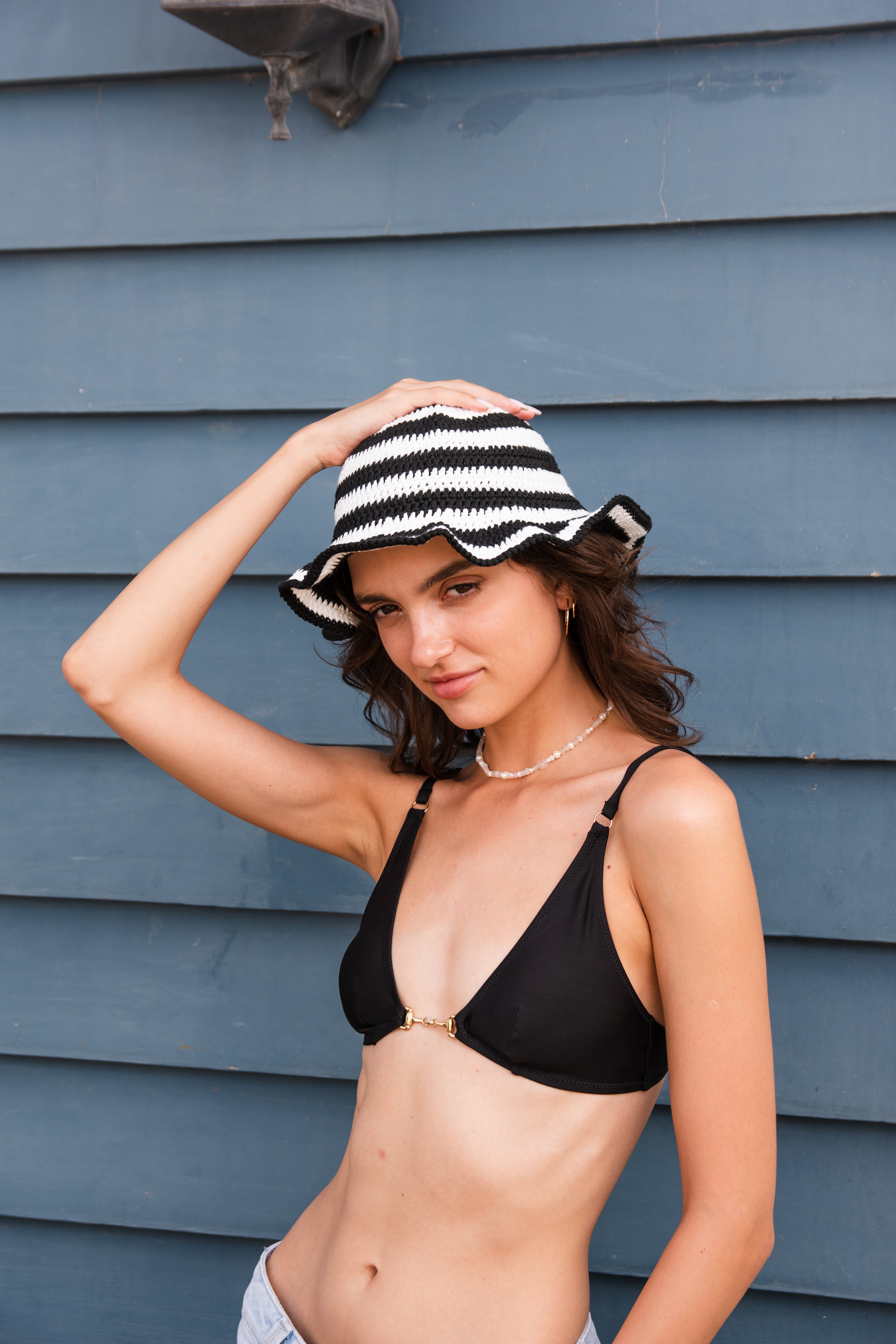 Zebra Crochet Bucket Hat