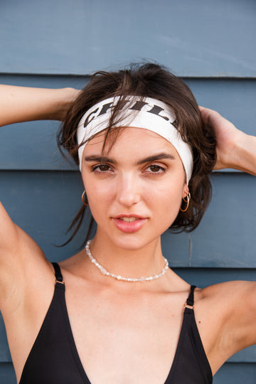 Chill White Headband
