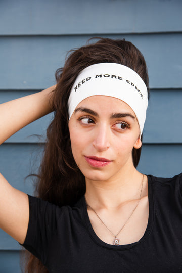 NMS White Headband