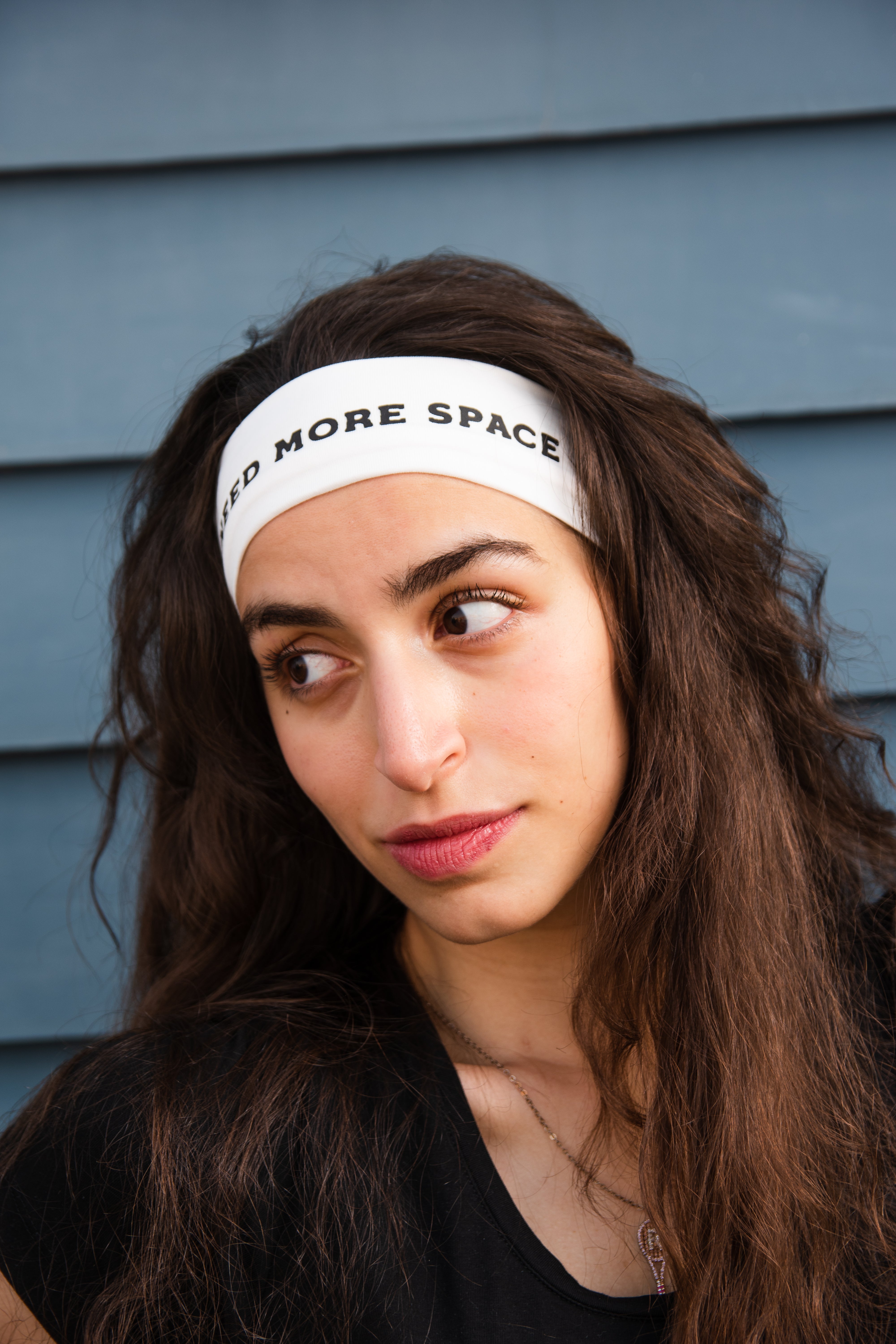 NMS White Headband