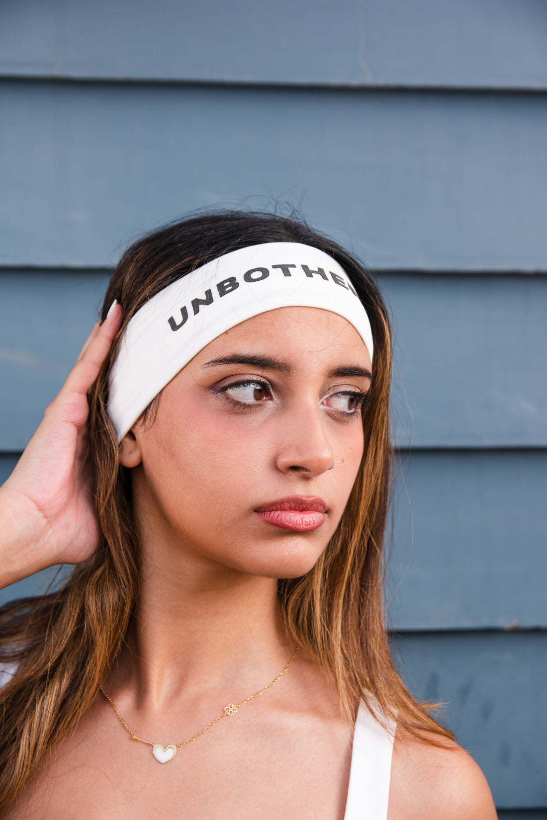 Unbothered White Headband