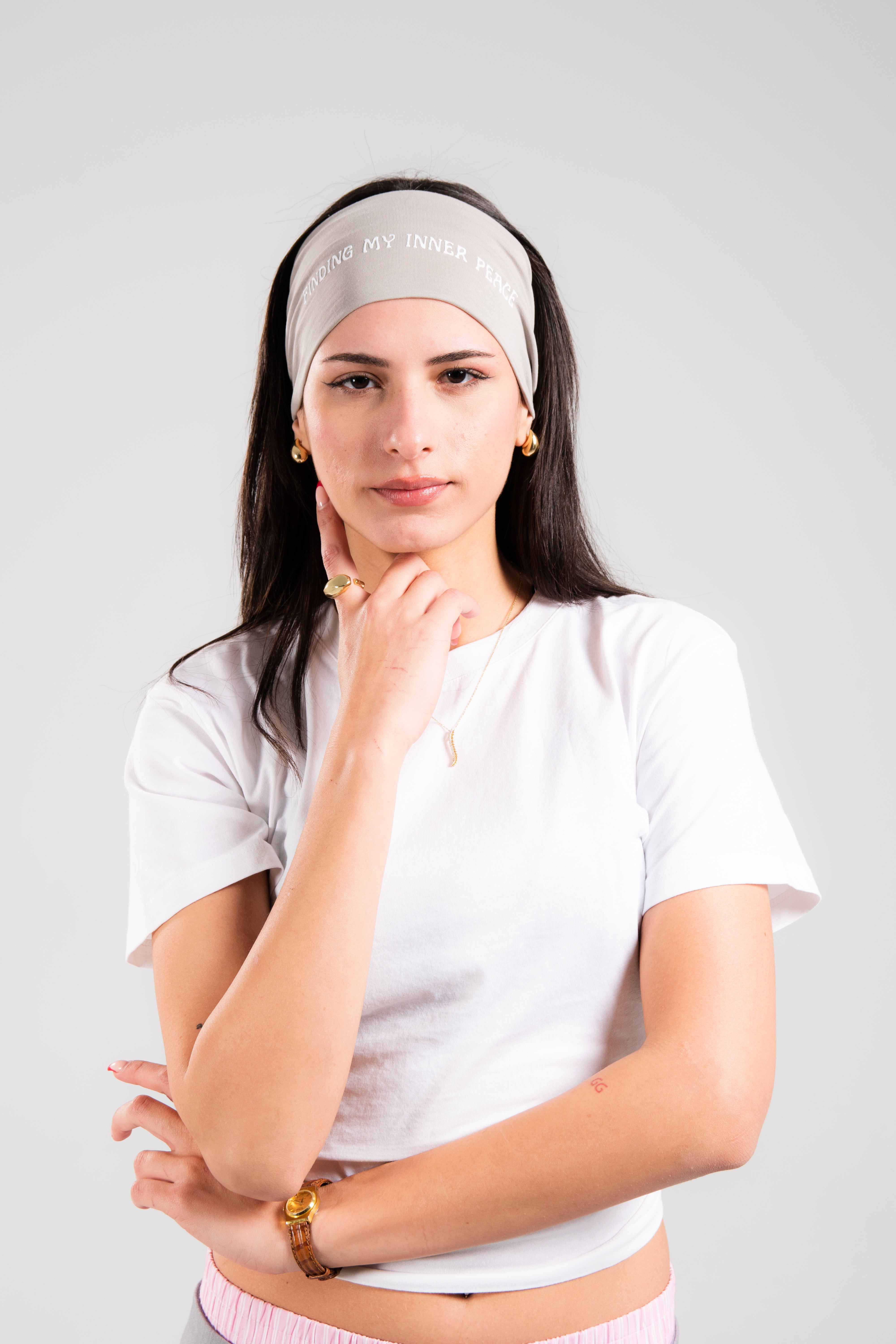 FIP Smoke Grey Thick Headband
