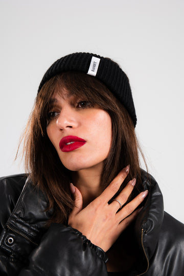 Black Mini Beanie