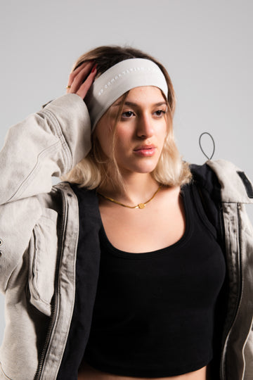 NC Mushroom Grey Thin Headband