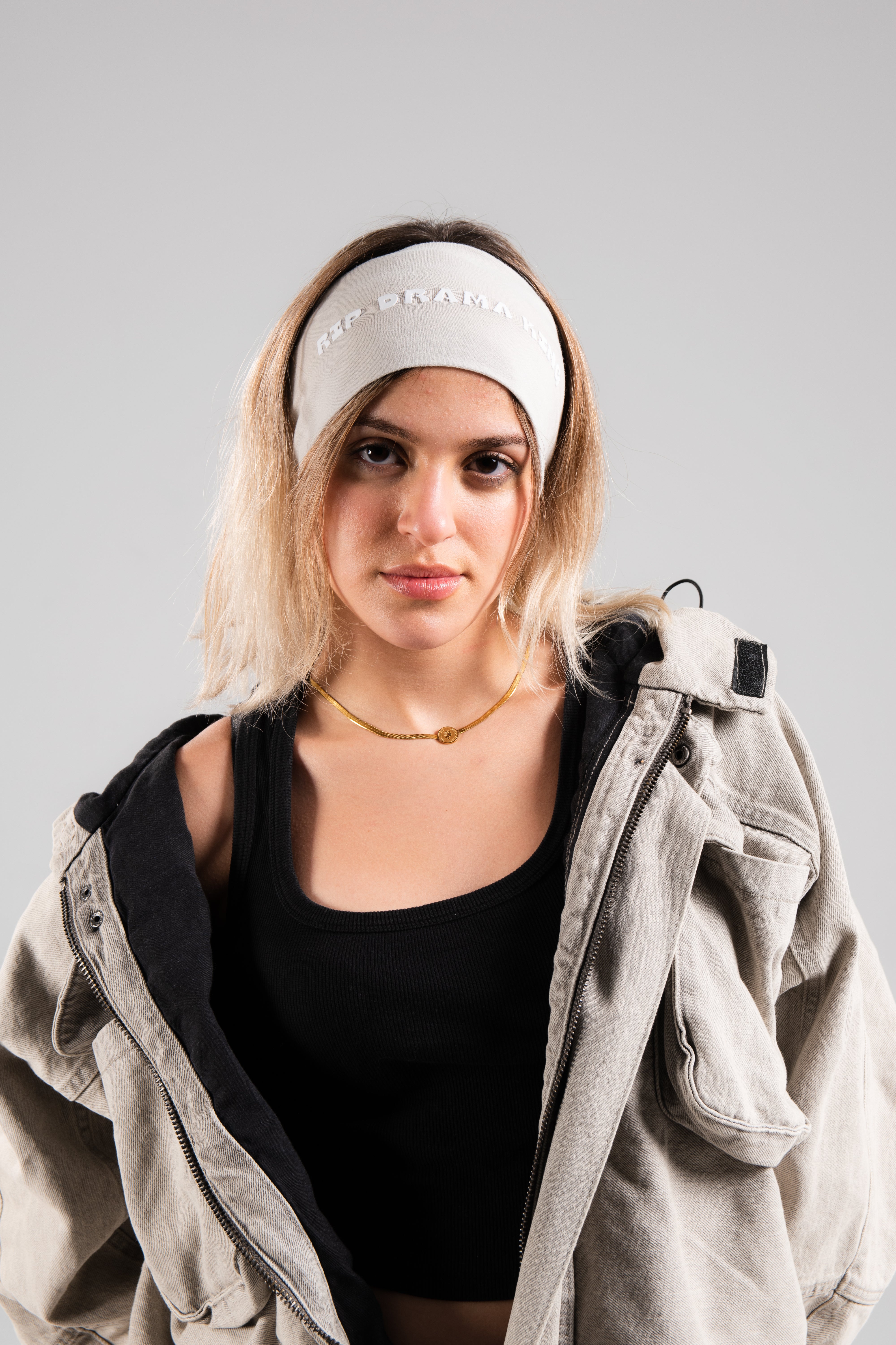RIP Mushroom Grey Headband
