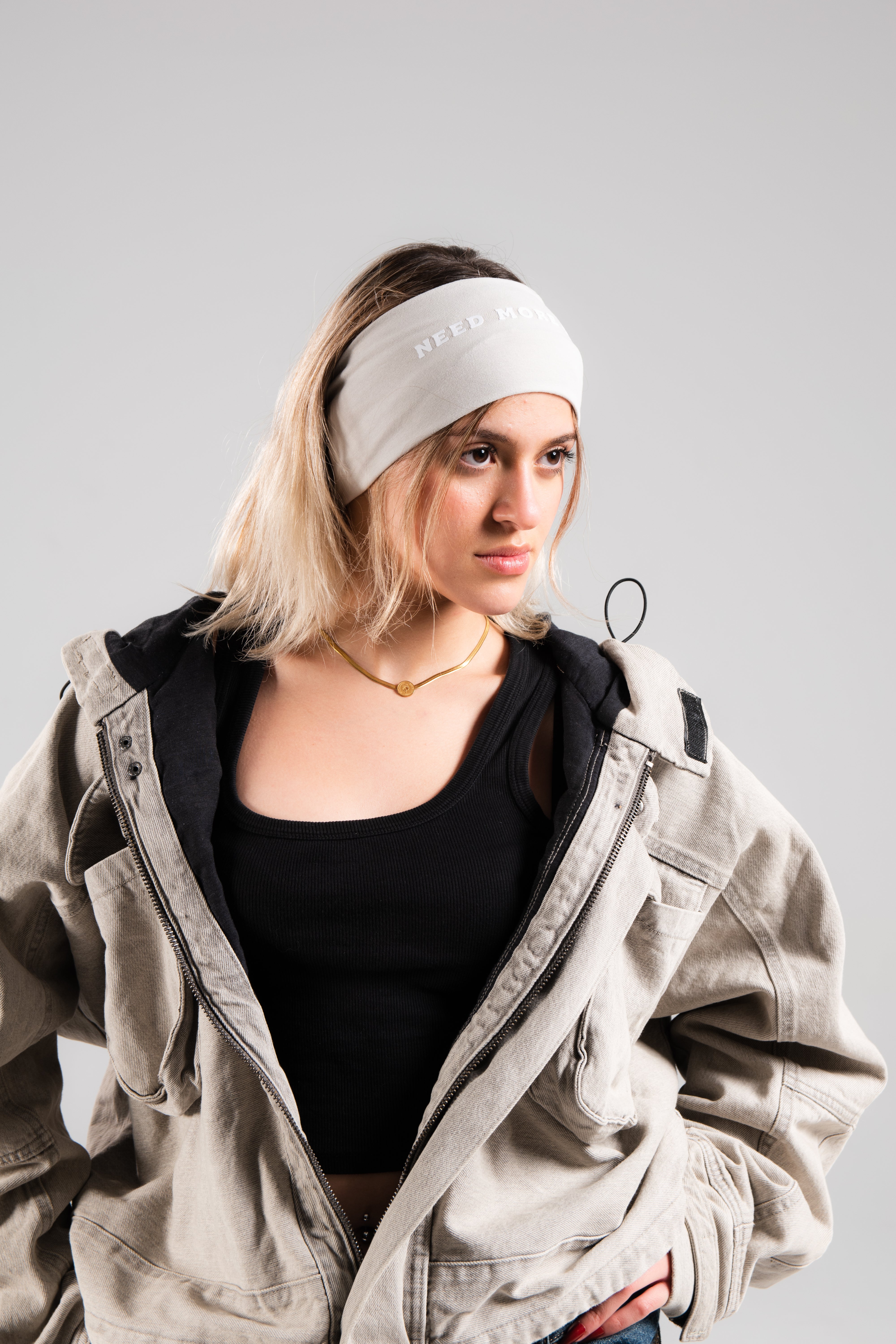 NMS Mushroom Grey Headband